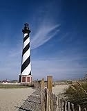 Cape Hatteras、NC – フォト – Cape Hatterasライト、外側銀行、ノースカロライナ州 – キャロル・ハイスミス 36in x 44in H12138_3644