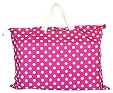 お昼寝布団バッグ 水玉 撥水 ファスナー付き OFTON 【ネコポス発送】 (水玉ピンク)