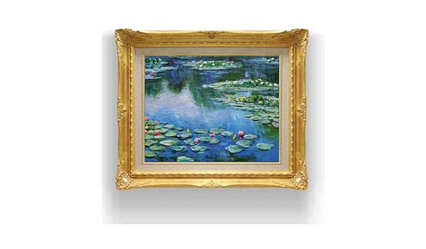 好評 クロード モネ 睡蓮 3 F6 油絵 直筆仕上げ 複製画 額縁付 絵画 販売 6号 油彩 風景画 554 463mm 送料無料 国産 Www Shavuotbahof Co Il
