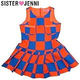 (ジェニィ)JENNI ブロックチェック ノースリーブワンピース 100 オレンジ(062)