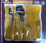 Wells Lamont Premium Leather Work Gloves 3 Pair Pack Medium by Wells Lamont [並行輸入品]