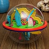 3d マジック知性迷路ボール の おもちゃ キッズ子供バランス ロジック能力パズル ゲーム教育トレーニング ツール-multicolor