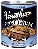 Rust-Oleum Varathane 200241H 1-Quart Interior Crystal Clear Water-Based Poleurethane, Satin Finish [