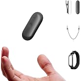 Plaud NotePin S AIボイスレコーダー 小型 自動文字起こし・要約 議事録 3m収音 20時間録音 ハイライト機能 対面録音 ブラック | 首かけ/腕時計/ピン/クリップ4種アクセサリー付属、ウェアラブルAIデバイス、MEMSマイク、物