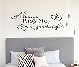 Binmer ( TM ) " Always Kiss Me Goodnight "壁ステッカー子供部屋保育園装飾PVC壁デカールホーム装飾