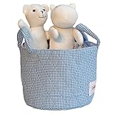 Minene Storage Basket Gingham (Small, Blue)