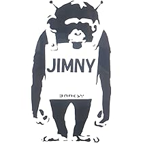 Amazon.co.jp: JIMNY バンクシー 猿 カッティングステッカー 黒