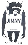 JIMNY バンクシー 猿 カッティングステッカー 黒 各約縦20cm×約横10cm カッティングシート ステッカー