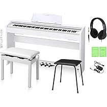 Amazon | CASIO PX-770WE 同色高低自在イス セット 【オンライン