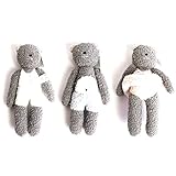 [ベアフット ドリームス]Barefoot Dreams Cozychic Beach Buddie Rattle ぬいぐるみ テディベア B652[並行輸入品] (Pink Swimsuit)