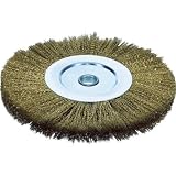 TRUSCO(トラスコ) ホイルブラシ Φ300X25mm穴 真鍮メッキ鋼線 線径0.35 TB-6391