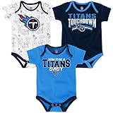 Tennessee Titans NFL「Playmaker "新生児3パックボディスーツクリーパーセット