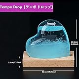 Pawaca ストームグラス テンポドロップ ガラス天気予報ボトル ストーム瓶 Tempo Drop オブジェ 気象予報機 結晶観察器 ラブ型 ハート状 木座有り インテリア 創意的な贈り 並外れ ブ