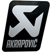 Amazon | AKRAPOVIC(アクラポヴィッチ) 耐熱ステッカー シルバー