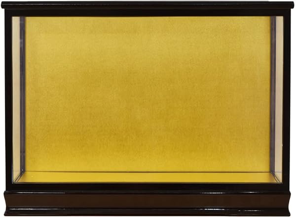 Takasaka Doll Display Case Glass Case Glass Horizontal 45 Depth 25 Height 30 cm Doll Case Hina Doll Case May Doll Case Wood-embedded 10 Jinya - 1