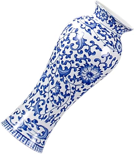 Amazon.co.jp: VORCOOL 花瓶 青花風 セラミック フラワーベース 14×8.2