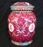 Red Wealthy Vase with Lid-withouth accessories