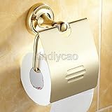 Golded 黄銅製バスルームトイレペーパーホルダー壁に取り付けられたロールペーパーホルダー大韓弁協 234