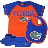 Florida Gators 3 Pieceベビースーツセットクリーパー,よだれかけとブーティ 24 Month