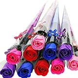 KaguraSuzu ソープフラワー バラ の 花束 プチギフト 粗品 お礼 お返し 石鹸 で出来た 薔薇 2ダース 24本 セット (全色ミックス)