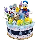 出産祝い オムツケーキ ディズニー ドナルドダック 誕生プレゼント 内祝い おむつケーキ パンパース ４２枚 DK1084-S