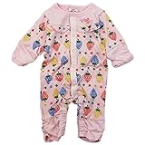 《春秋対応》 CHILD CHAMP(チャイルド チャンプ) 天竺いちご総柄カバーオール 70cm/P NO.C-86181506