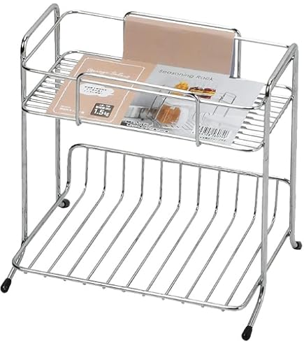 Amazon｜パール金属 収納 棚 ラック 調味料ラック 2段 キッチンメイト