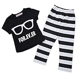 Ochine　子供服　かわいいメガネプリント上着＆ロングパンツ　上下 2点セット 長袖 ウエスト ゴム 仕様　マフラー付き　セットアップ 0-2歳設定　ベビー 普段着　男の子 (S、6-12月)