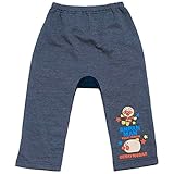 2017年 秋冬 アンパンマン ミニ裏毛 ３キャラ ロング丈パンツ ANPANMAN ネイビー◇90cm