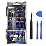 ORIA 精密ドライバーセット 64in1 57種ビット 修理ツール S2鋼製 磁石 修理工具付き iPhone Android スマホ修理 トルクス 五角 U型 六角棒 Y型 三角 プラス マイナス