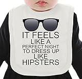 It Feels Like A Perfect Night To Dress Up Hipsters Slogan ネクタイを有する有機ビブ Medium