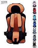 【DEZAR】チャイルドシート 生後 9カ月 ~ 4才 まで ご利用 出来ます 持ち運び に 便利 取り付け 脱着 簡単 子供 保護 簡易 型 座席 どこでも チェア シート ベビー チェア (オレン