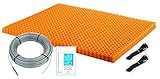 schluter-systems ditra-heat ( 120 V )床熱キット60.3 SQ FTの膜+ 37.5 SQ FTケーブルとするすべてレイアウト、快適にタイル/ストーンInclude