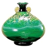 ADERIA 津軽びいどろ 大川薫工房 奥入瀬新緑 花器 大 F-79646