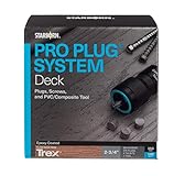 プロプラグシステム PVCプラグとエポキシスクリュー トレックスペブルグレーデッキ用, 100平方フィート用375プラグ, 350 エポキシねじ