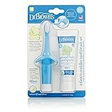 Dr. Brown's Infant Toothbrush and Toothpaste Combo Pack, Blue, 1.4 Ounce by Dr. Brown's [並行輸入品]