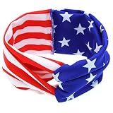 ユニセックスベビーキッズカチューシャ幼児用American Flagパターンヘッドバンド US サイズ: Onesize カラー: ホワイト