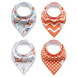 ベビービブ スナップ 赤ちゃんスタイ よだれかけ 綿 4枚セット 出産祝い プレゼント