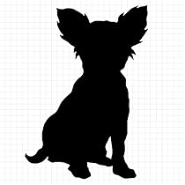 チビ様❤チワワ 印鑑スタンド♡シルエット型 ♡ New Face ♡ 💜 チワワ✖️ミニチュアダックスフンド 💜 【お