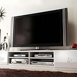 TVボード 背面収納鏡面テレビ台≪幅180cm≫大型テレビ対応、配線スッキリ収納、隠しキャスター付き(ホワイト)