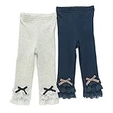 dolcina(ドルチーナ) 裾レースレギンス (80～140cm) キムラタンの子供服 (33352-171a) ネイビーブルー 90