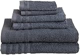 Ashley Mills 9104CHAR Wash Cloth Set, Charcoal