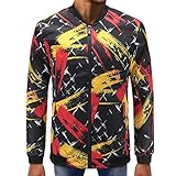 Holdegoメンズ 春秋冬 大きいサイズ春/秋/冬 メンズ パーカ プリント長袖セータージッパートップおおきいサイズ んしふくカジュアル スポーツ ド シンプル カジュアル おしゃれ プルオーバ春秋