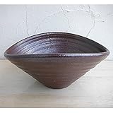 Cha-Chaシリーズ鉢：ロール 20cm[アジアンテイストの陶器鉢 6～7号浅鉢サイズ] ノーブランド品