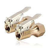 Senzeal クリップ式 エアチャック2個入り タイヤバルブ エアチャック コネクタカー オープンフローインフレータ(12mm)