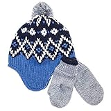 Carters Big Boys ' Fairisle Peruvian Navyグローブセット カラー: ブルー
