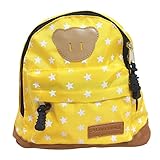 aloha lama ベビー & キッズ 赤ちゃん リュック サック ビビットカラー 男の子 女の子 通園 お散歩 子供 バッグ 青 水色 ピンク 黄色 ０歳 １歳 ２歳 ３歳 (イエロー)