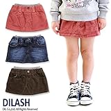 (ディラッシュ) DILASH 秋'15 デニム＆コーデュロイミニスカート 110 ブラウン
