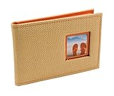 BorderTrends Beach 40-Pocket Rattan Cover Photo Album, Orange by BorderTrends