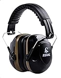 EZARC防音用イヤーマフ プロフェッショナル遮音値 SNR34dB 聴覚保護 ヘッドバンド式 フリーサイズ 射撃用 工事現場での 騒音防止・防音対策 静かに